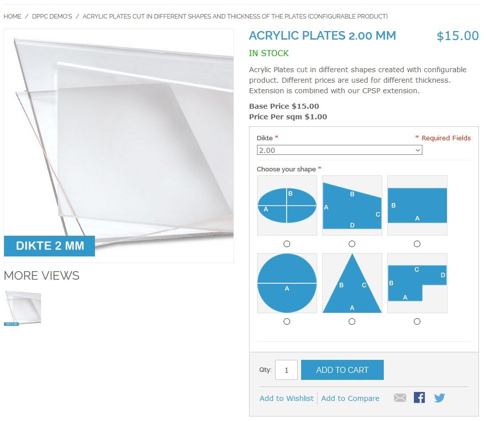 Best4Mage Dynamic Product Price Different shapes Demo